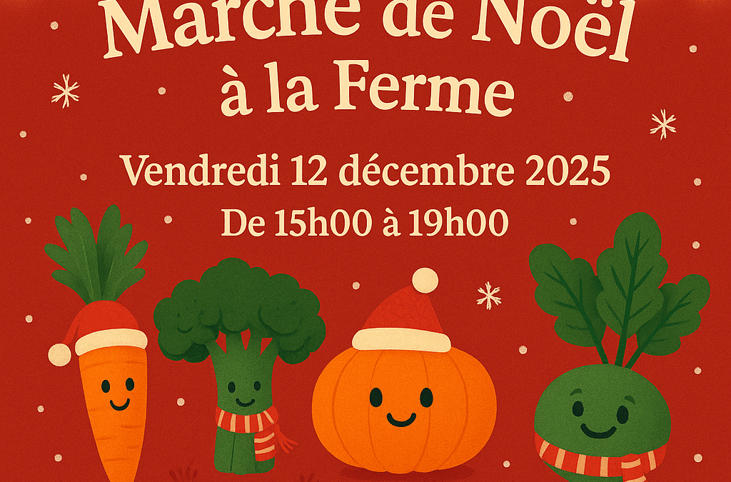 Marché de Noël le vendredi 12 décembre de 15h00 à 19h00